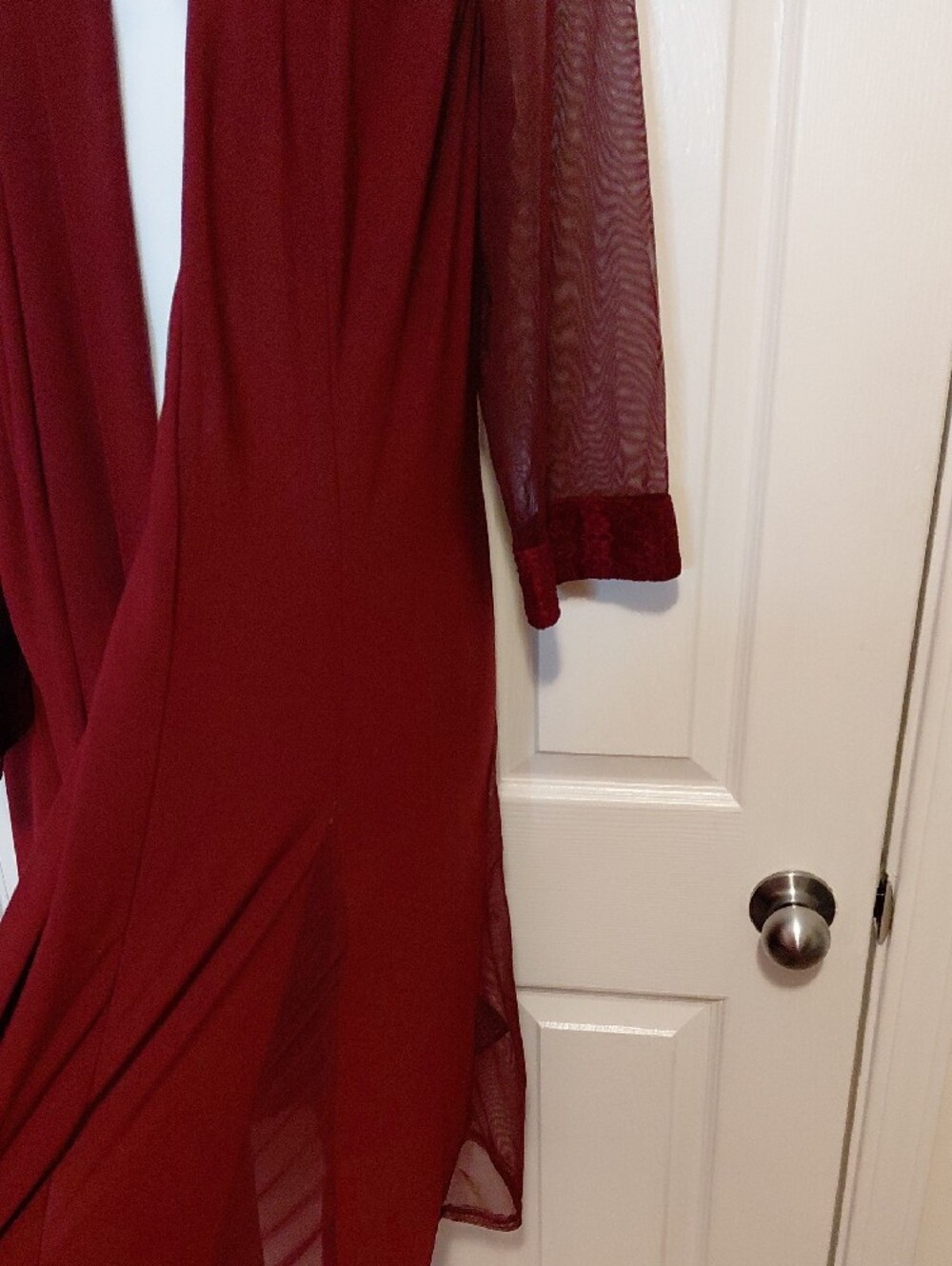 R&M Richards Burgundy Women's Dress Set - Picture 6 of 9